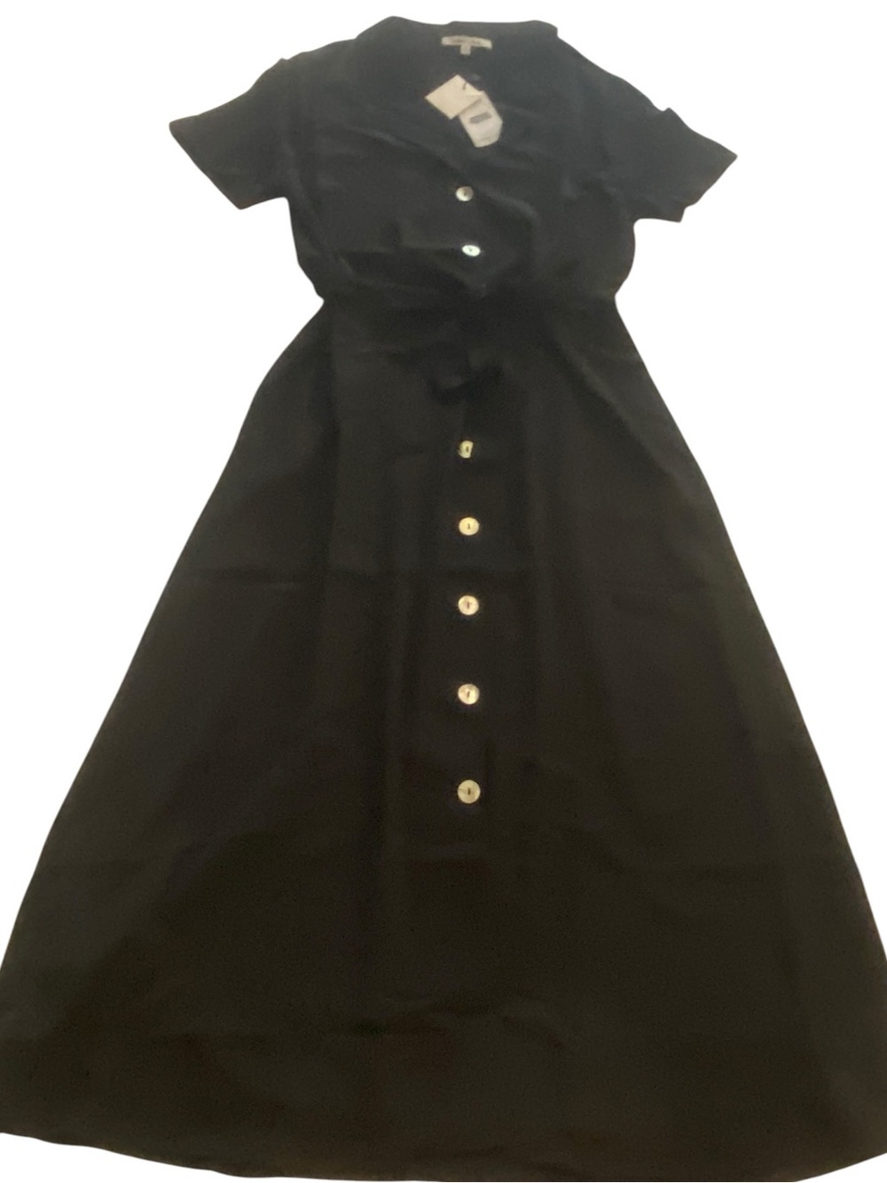 Women’s Black Shirt Midi Dress New size small belt